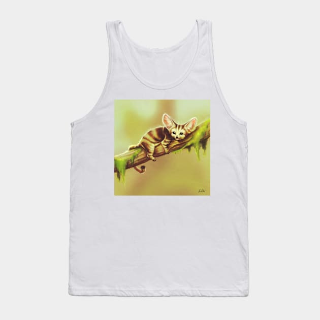 Fox cat Tank Top by Artofokan